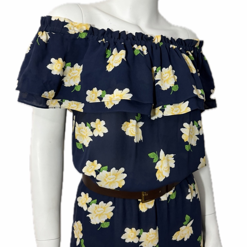 Michael Kors Collection $2495 Runway & Celeb Fave Silk Roses Dress Jumpsuit 8 - Picture 11 of 16